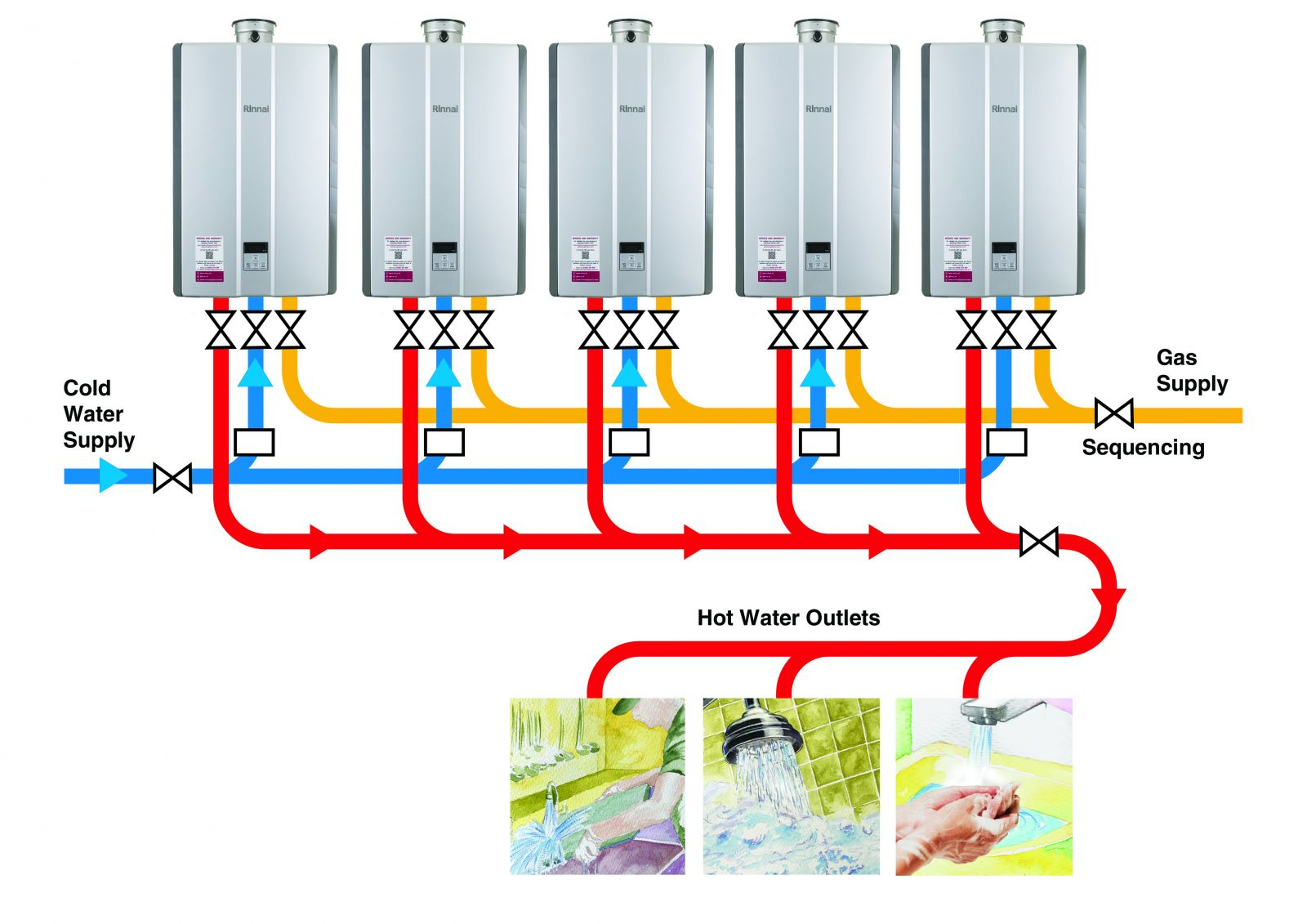 Rinnai N-Series Schematic